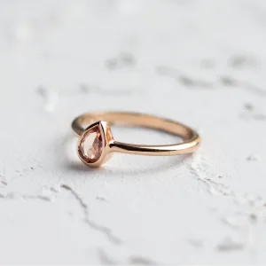 Unique peach lab-grown diamond engagement ring PAM Thumbnail