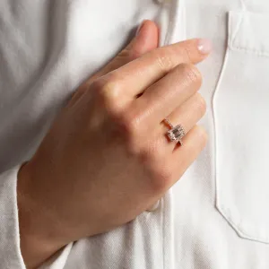 Luxusní zásnubní prsten s lab grown diamanty CELESTE