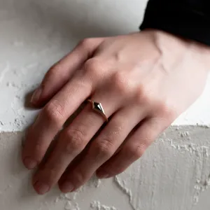 Zlatý matný prsten s kite salt and pepper diamantem APEX Thumbnail