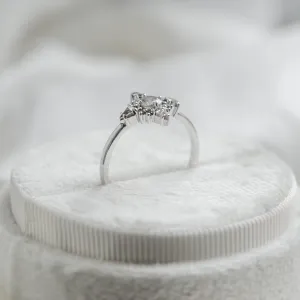 Gold cluster ring with salt and pepper diamonds ring RAVE Thumbnail