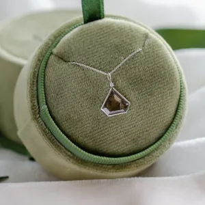 Geometrický náhrdelník se superman salt and pepper diamantem JOE Thumbnail