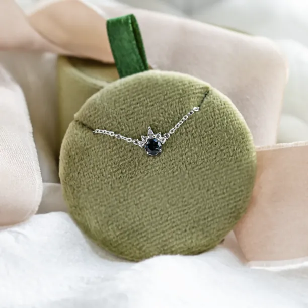 Zlatý náhrdelník s london blue topazem a diamanty LAMBETH Image