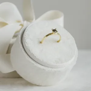 Zlatý větvičkový prsten se salt and pepper diamantem ROWYN Thumbnail