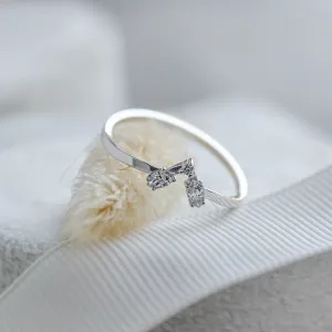 Set of gold rings with salt and pepper diamond ZEQUIN Thumbnail