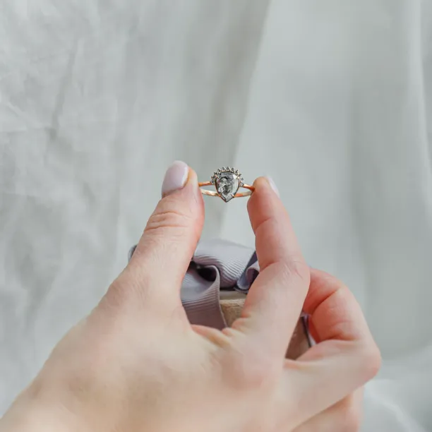 Set prstenů ze zlata se salt and pepper diamanty ELLINGTON Image