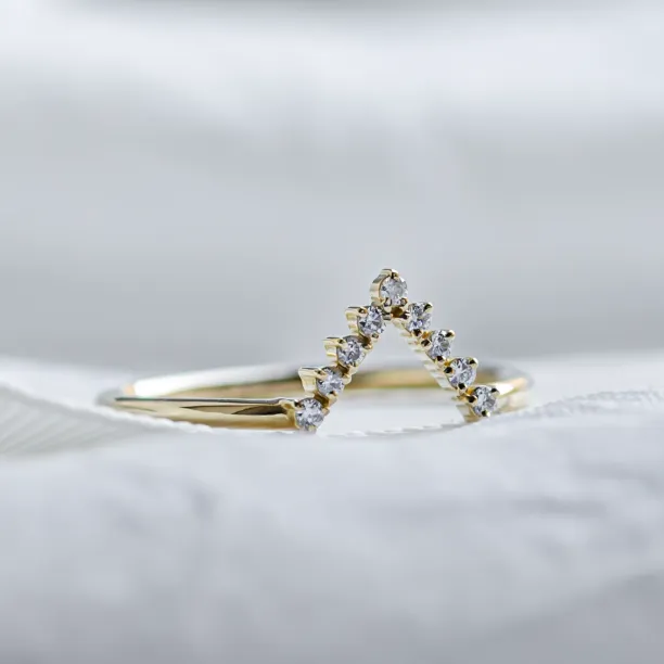 Vykrojený snubní prsten s diamanty REGGIO Image