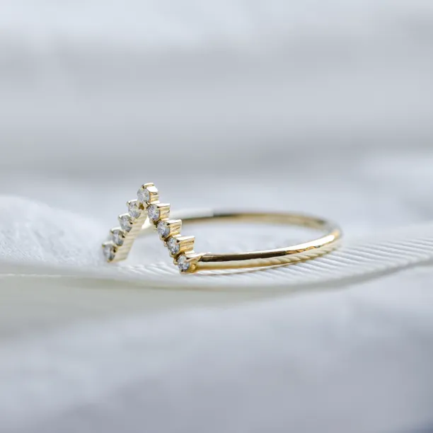 Vykrojený snubní prsten s diamanty REGGIO Image