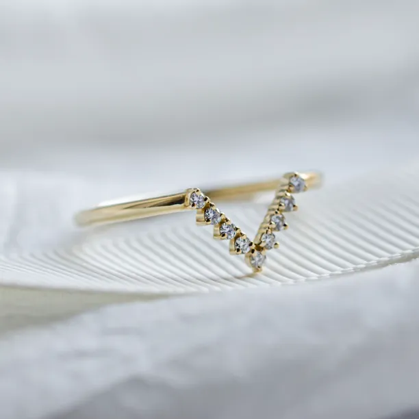 Vykrojený snubní prsten s diamanty REGGIO Image