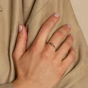 Zásnubní prsten se salt and pepper diamanty RINA