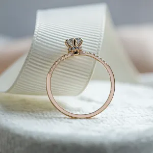 Zásnubní prsten se salt and pepper diamantem a bočními diamanty SANREMO Thumbnail