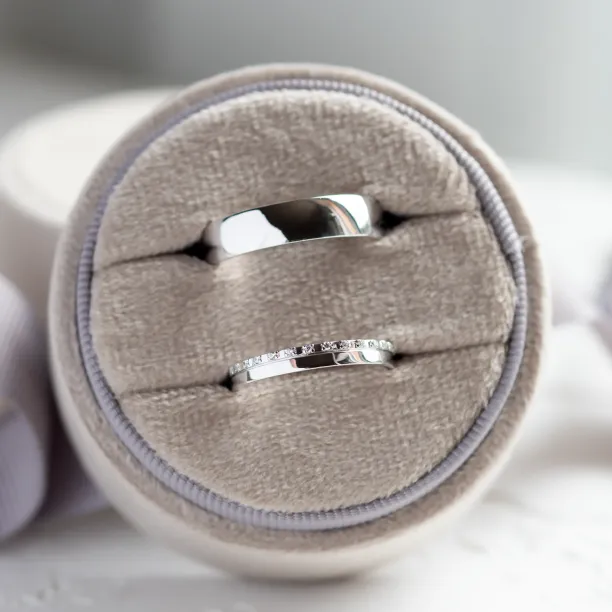 Minimalistické snubní prsteny s diamanty TRADIZIONE Image