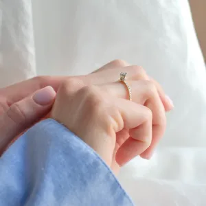 Zásnubní prsten se salt and pepper diamantem a bočními diamanty SANREMO Thumbnail