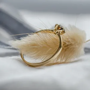 Romantic engagement ring full of moissanites CAMILLIA Thumbnail