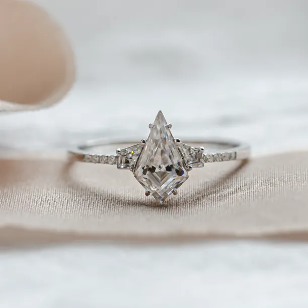 Luxusní zlatý prsten s moissanity ROGER Image