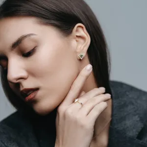 Jednoduchý zásnubní prsten s kite moissanitem DOMICUS Thumbnail