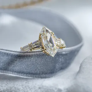 Elegantní prsten s hexagon moissanitem DUKE Thumbnail