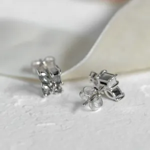 Zlaté cluster náušnice se salt and pepper diamanty QUATRO Thumbnail