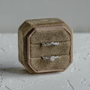 Elegant engagement set with diamonds GABRIELE Thumbnail