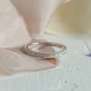 Vintage eternity prsten s diamanty ANTICA Thumbnail