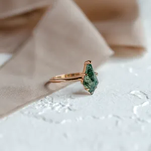 Ring with kite moss agate SAMUEL Thumbnail