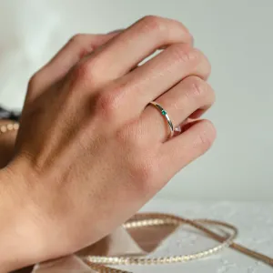 Minimalistický prsten se smaragdem HAIMERALD Thumbnail