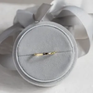 Minimalist engagement ring with salt'n'pepper diamond HAIMER Thumbnail