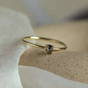 Decent salt'n'pepper diamond ring ORBITAL
