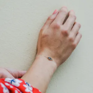 Minimalistický náramek s kite rutilovým křišťálem POLLISIO