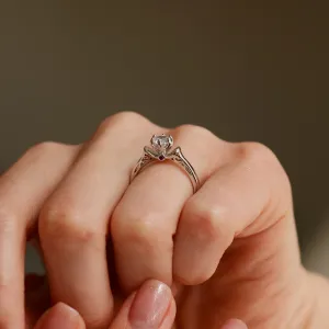 Unusual engagement ring with lab-grown diamond RISTO Thumbnail