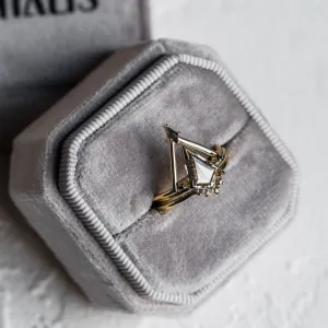 Engagement ring set with salt'n'pepper diamonds MEGHAN Thumbnail