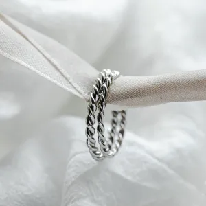 Twisted rope wedding bands VALOS Thumbnail