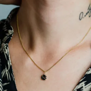 Zlatý náhrdelník s kulatým diamantem salt and pepper EUGENIE Thumbnail