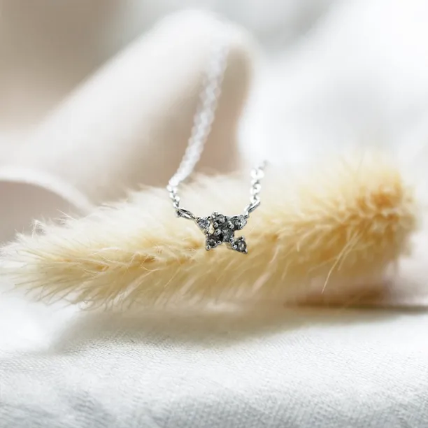 Minimalist necklace in cluster style CLAIRE Image