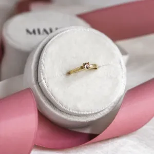 Netradiční zásnubní prsten s morganitem MORGI Thumbnail