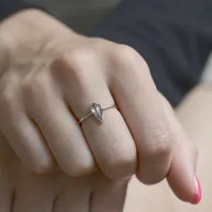 Basic salt'n'pepper diamond ring WILMA Thumbnail