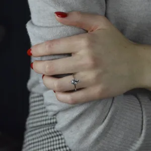 Basic salt'n'pepper diamond ring WILMA Thumbnail