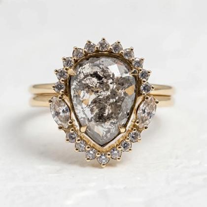 Salt and pepper diamonds — imperfect beauty as if from another universe