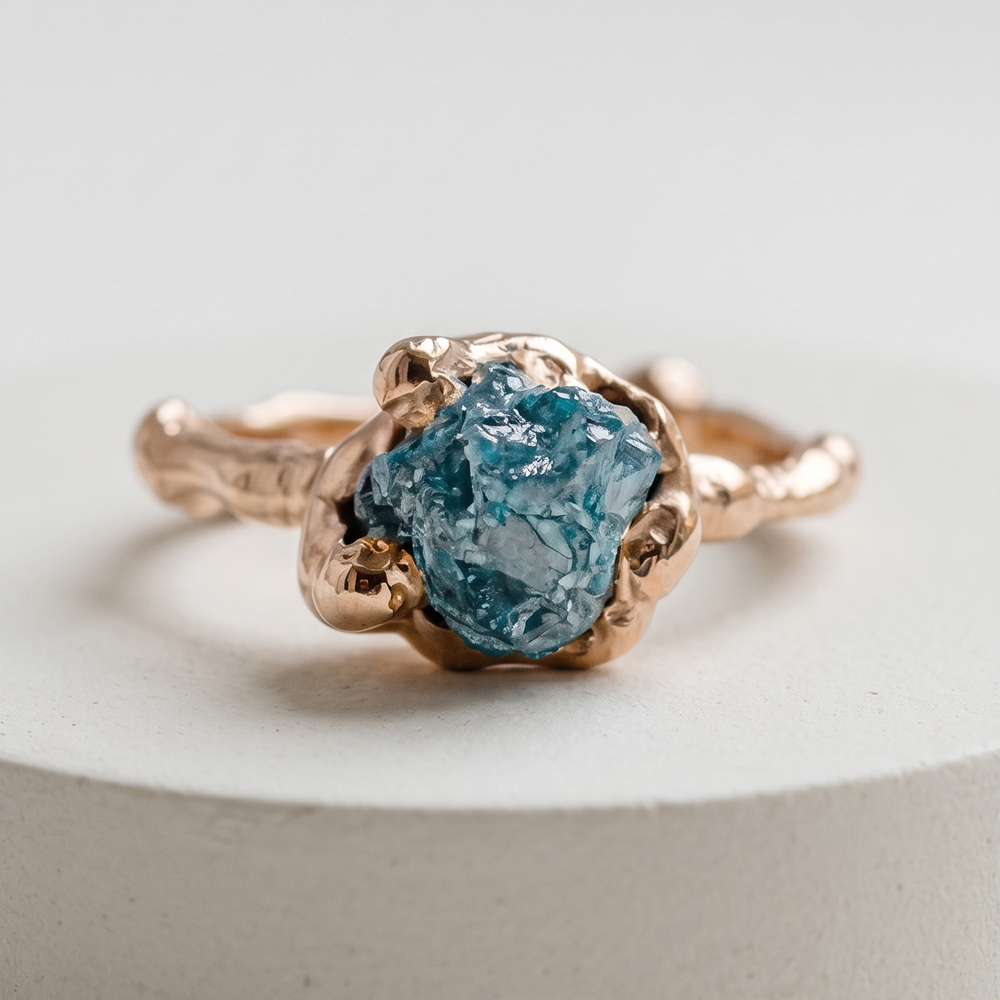 Raw diamond jewellery 2