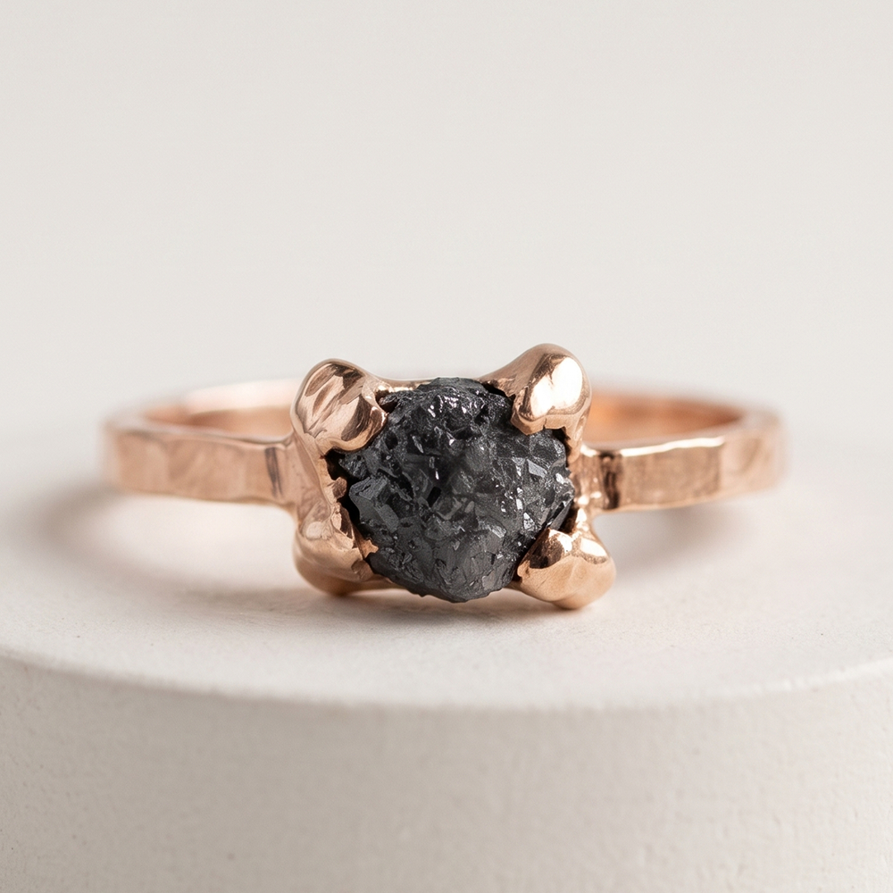 Raw diamond jewellery 4