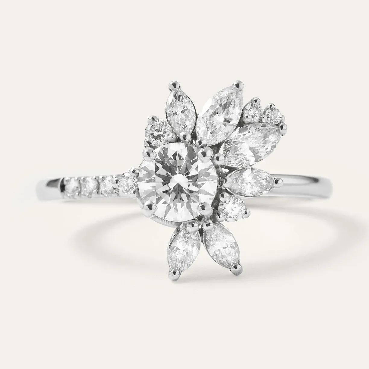 Originální prsten s lab grown diamanty