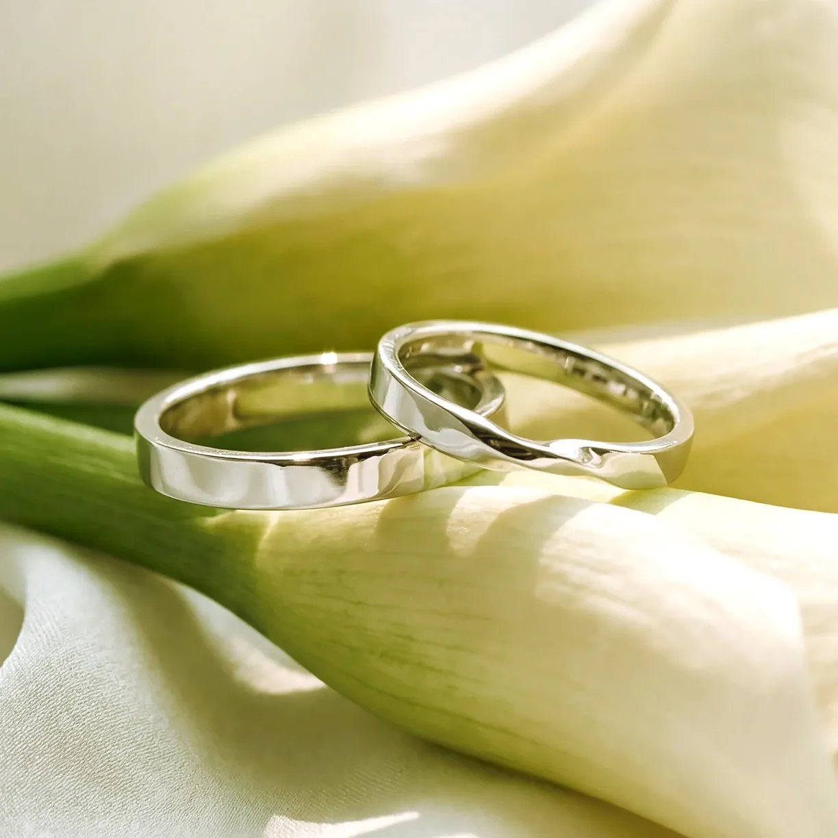 Minimalist wedding ring.