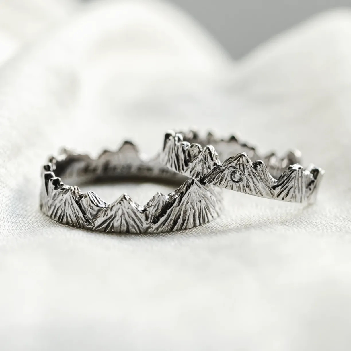 mountain wedding ring