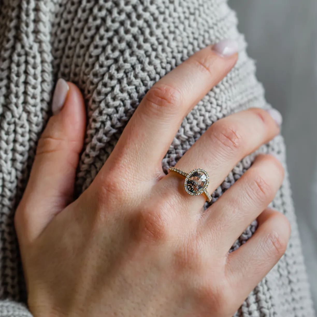prsten se salt and pepper diamanty