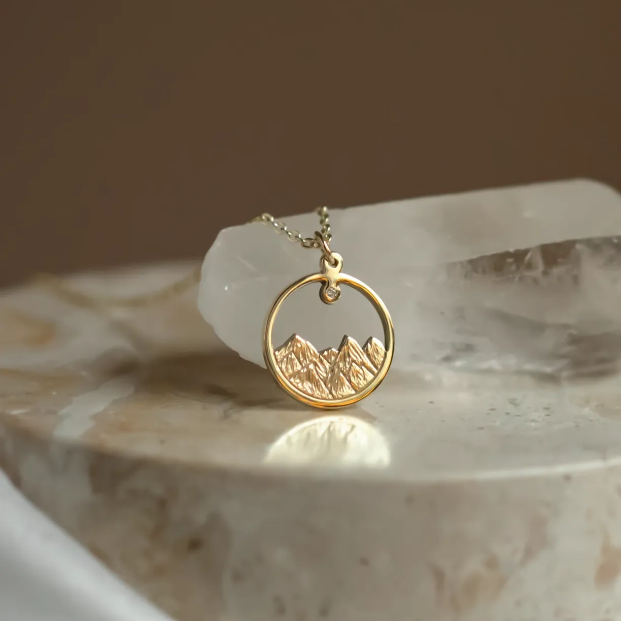 pendant with a diamond