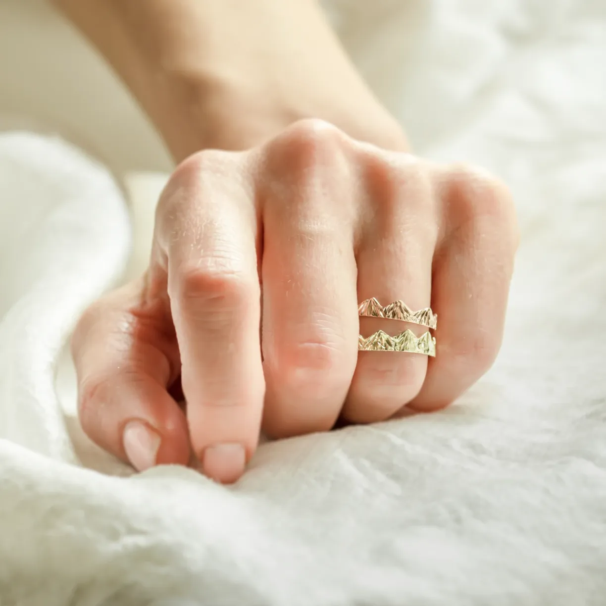 mountain wedding bands