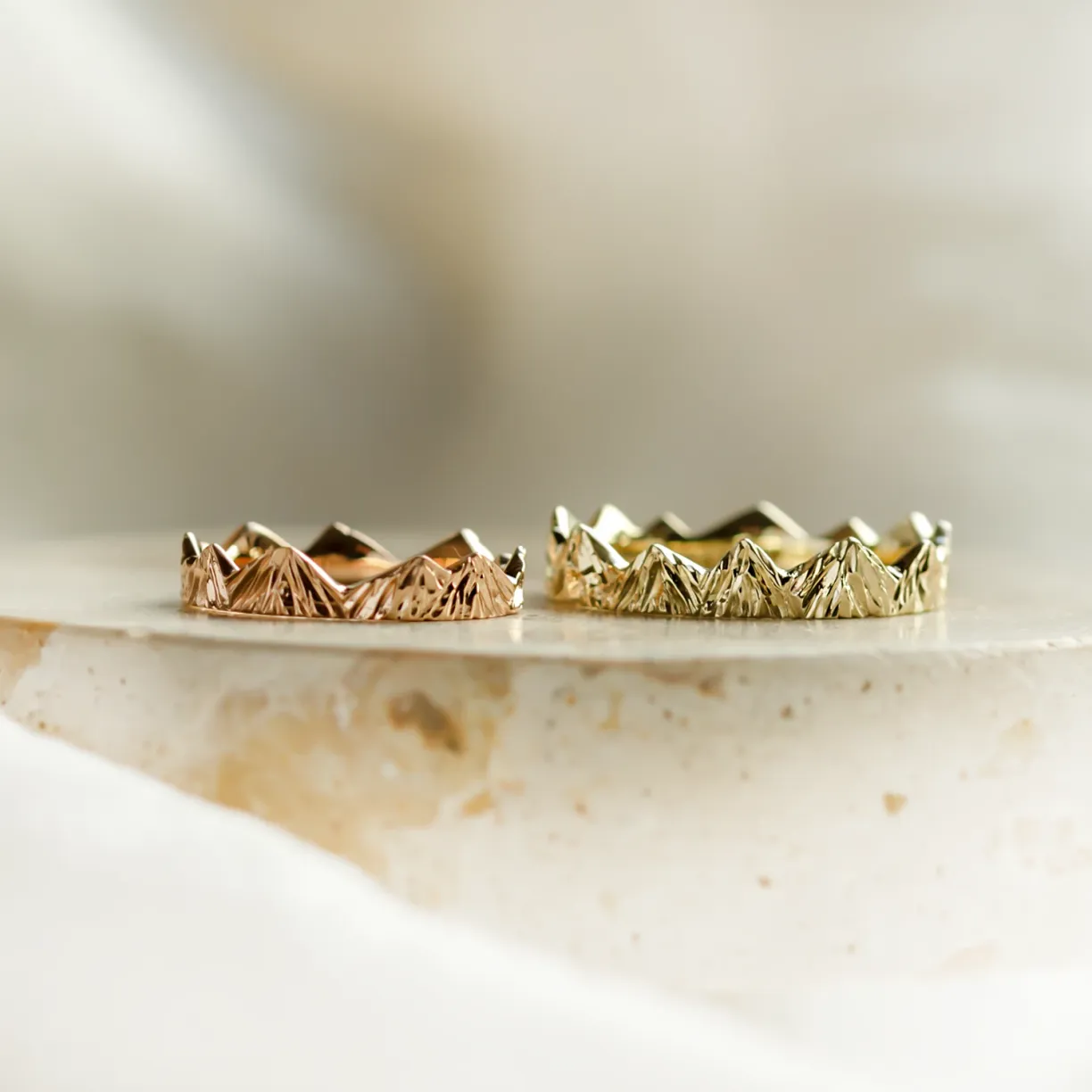 mountain wedding bands